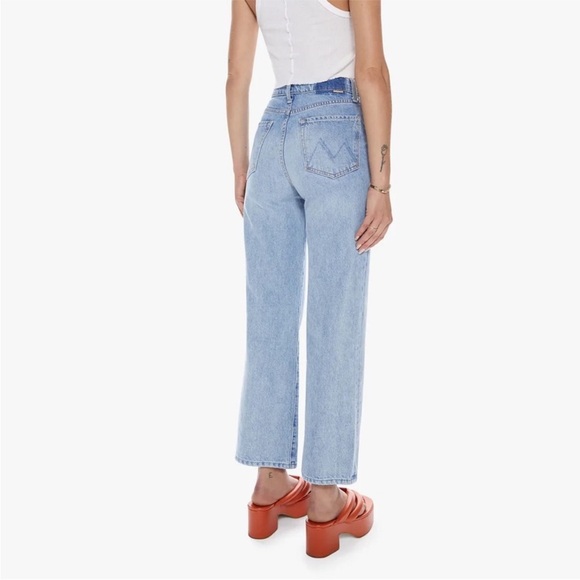 MOTHER Women's Straight Leg Jeans - Light Blue - Picture 2 of 15